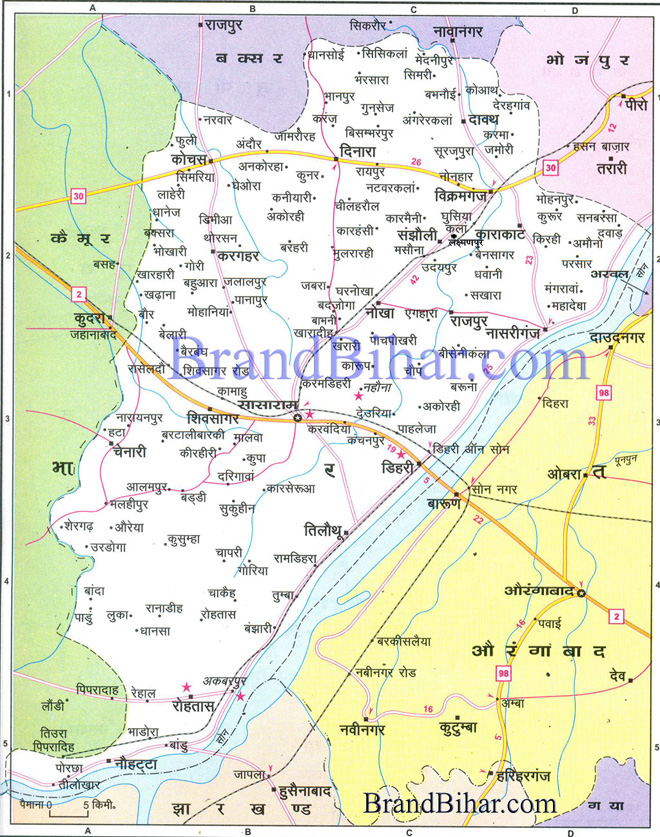 Rohtas map