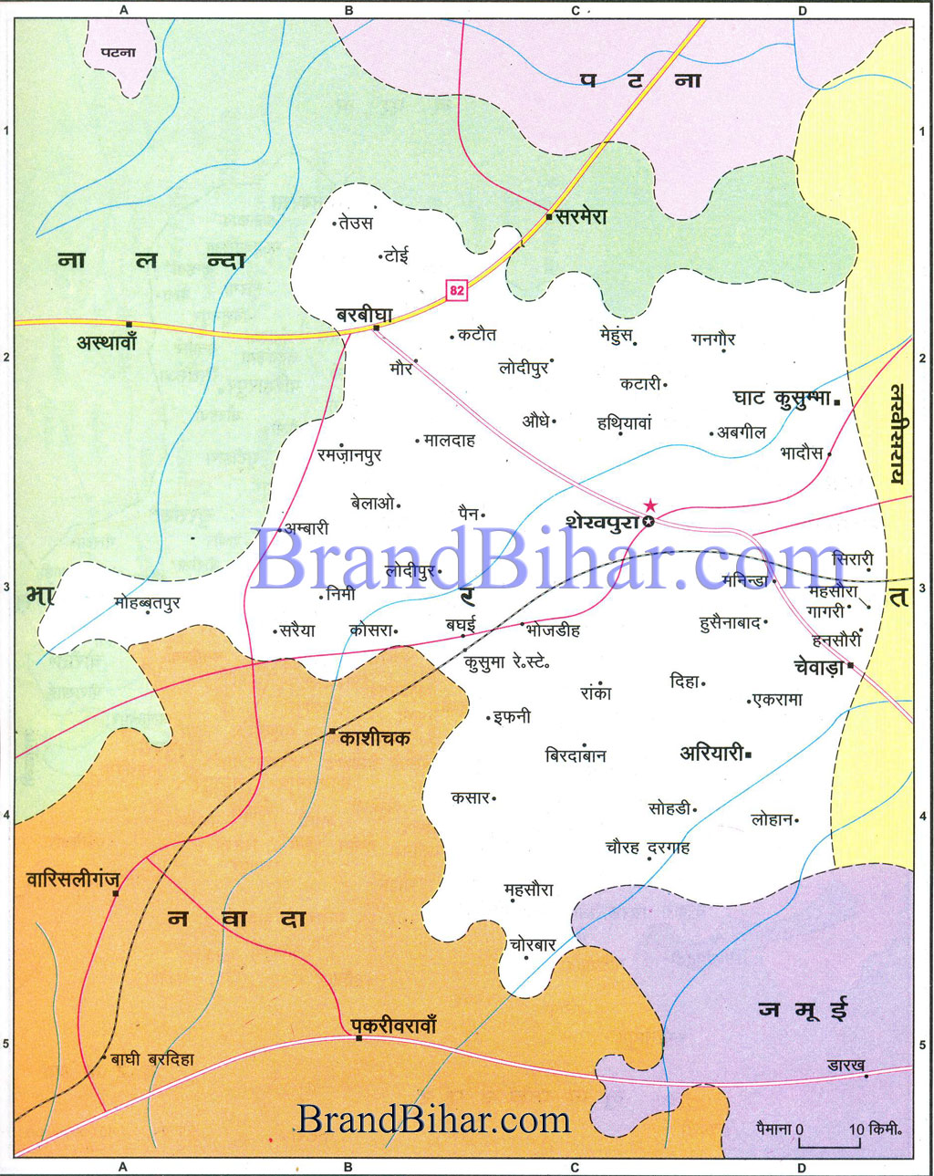 Map of sheikhpura